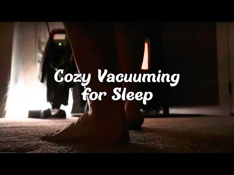 8-Hour Cozy Barefoot Vacuuming w Harman Pellet Stove ASMR | Relaxing White Noise for Deep Sleep