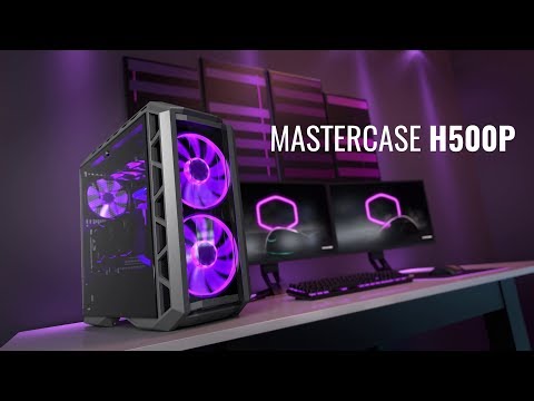 Cooler master mastercase h500p mesh argb mid-tower gaming ca...