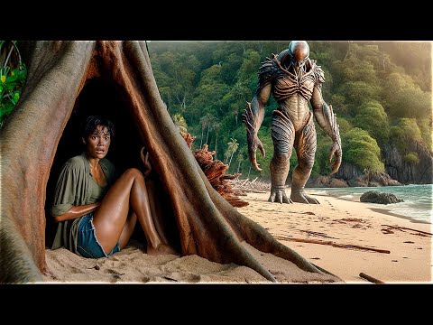 9 DAYS Trapped on a Deserted ISLAND with a terrible BEING Hunting Her Every Sunset
