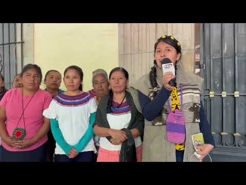 Mujeres familiares de presos político de Eloxochitlán de Flores Magón