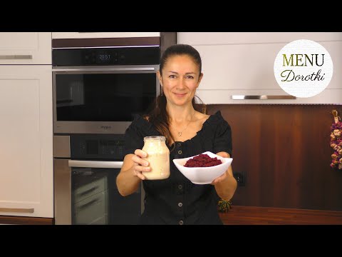 Homemade beetroot soup with horseradish. A simple recipe. What to add to the beetroot soup and ho...