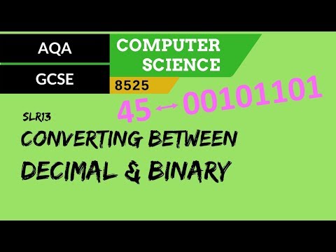 75. AQA GCSE (8525) SLR13 - 3.3 Converting between decimal & binary