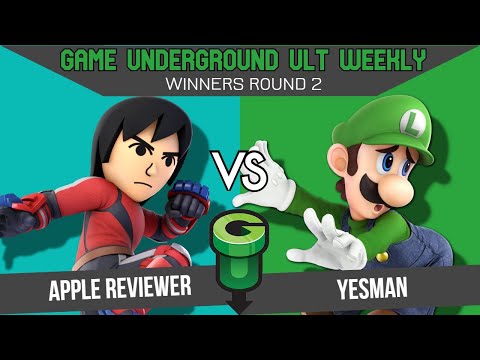 GU 9/27/22 : WINNERS ROUND 2 - Apple Reviewer (Mii Brawler) vs Yesman (Luigi/Pac-man)