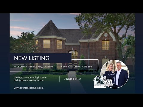 SOLD - 4415 Orchard Chase Ct, Katy, TX 77450