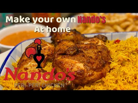 Peri peri chicken & Nando’s style spicy rice Recipe |Nando’s Copycat|Best peri peri chicken recipe|