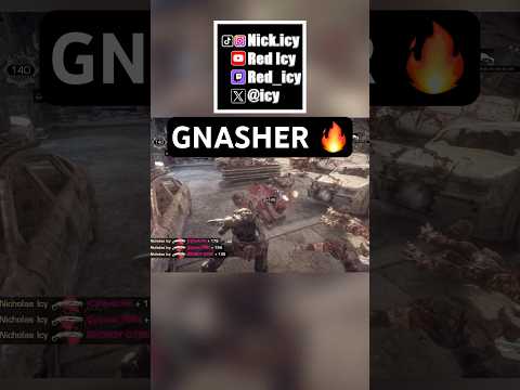 What a Pro Players Gnasher looks like #gears #gaming #xbox #gearsofwarreloaded #icy