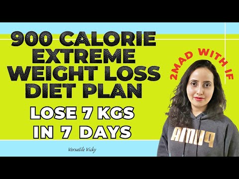 900 Calorie Diet Plan For Weight Loss | Lose 7 Kgs In 7 Days