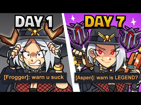 I Spent 7 Days Attempting an Unranked to LEGEND on Ashe…