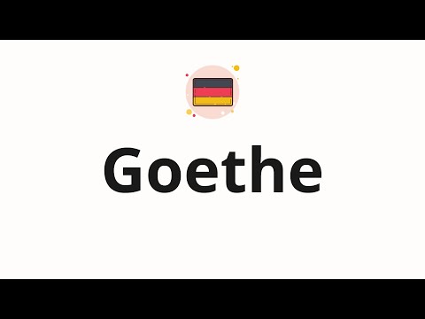 How to pronounce Goethe (Writer in German)