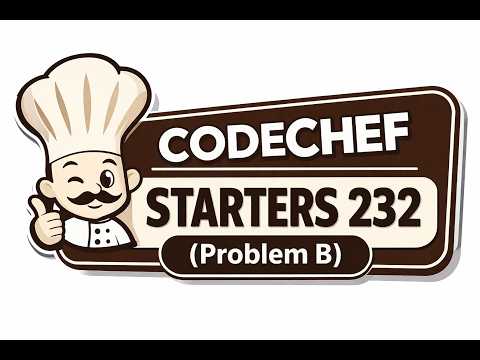 Equal Difference Practice Coding Problem Codechef Starters 232 Problem B