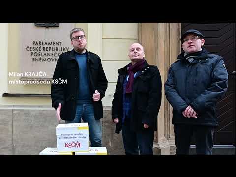 Petice proti korespondenční volbě - podpisy odevzdány Petičnímu výboru PS PČR (Milan KRAJČA)