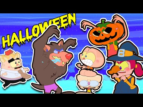 Mongo e Drongo Aprendem a Não mexer com MONSTROS de Halloween!