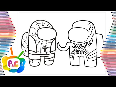 Among Us Coloring Pages/Spiderman vs Venom Among Us/Elektronomia - Sky High [NCS Release]