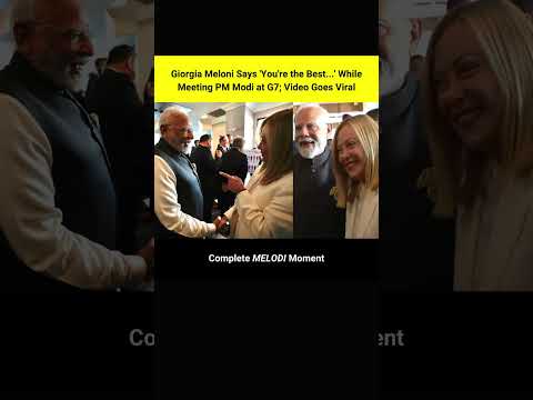 Melodi moment😂 #modi #g7 #g7italy #politics #politicalnews #political #india #canada #moments