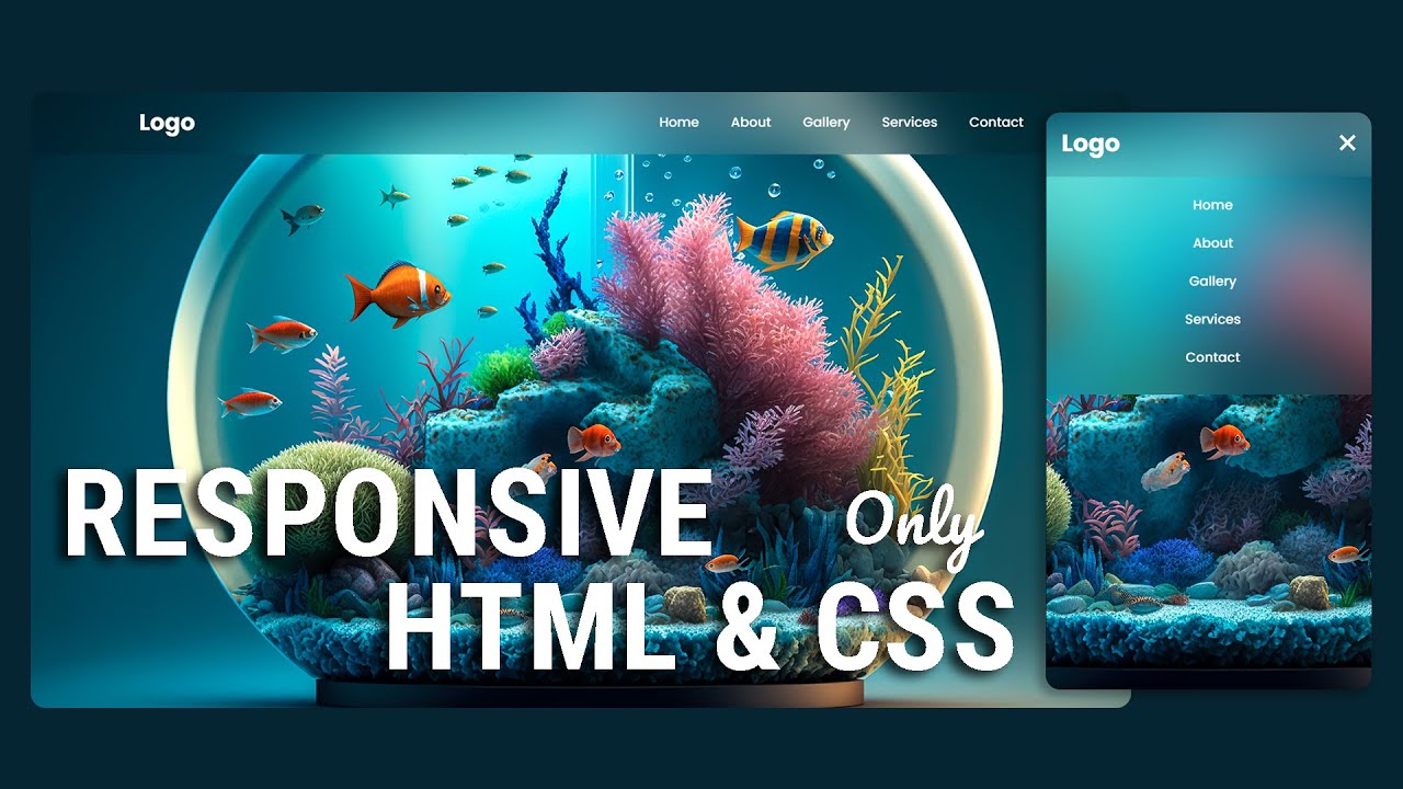 How to Create Responsive Navbar using HTML & CSS