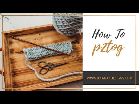 P2tog Purl Two Stitches Together Quick Knitting Decrease Instructions