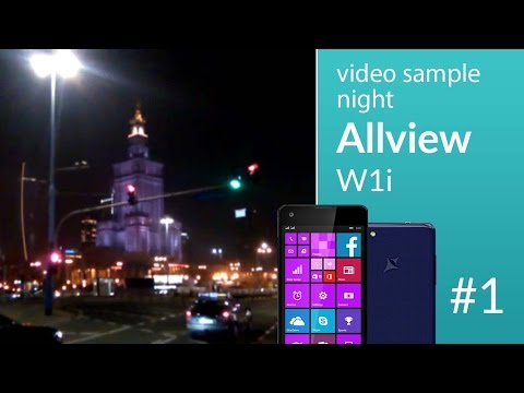 Allview W1i camera test: night video 1 (480p)