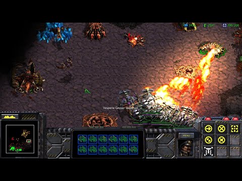 StarCraft: Remastered 4K 60FPS Brood War Campaign Terran 8 - To Chain the Beast