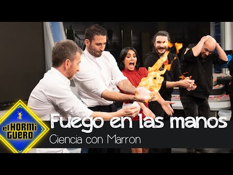 Miguel Ángel Silvestre y Lali Espósito sufren al ver arder el fuego en sus manos - El Hormiguero