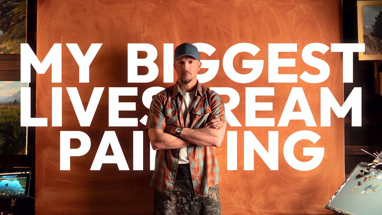 My Biggest Painting Ever Livestreamed.