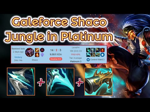 Galeforce Shaco Jungle smurfing in Platinum - S11 [League of Legends] Full Gameplay - Infernal Shaco