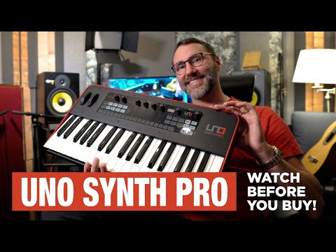 IK Multimedia UNO Synth Pro 37-Key Analog Synthesizer 2021 - Black imagen 6
