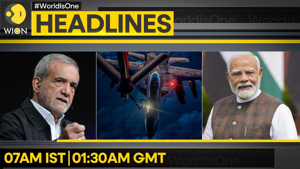 PM Modi Urges Diplomacy With Pezeshkian | US Refueling Plane Crashes In Iraq | WION Headlines