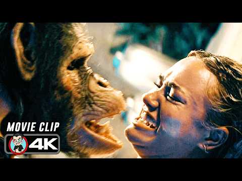 Rabid Chimpanzee Unleashed Scene | PRIMATE (2026) Movie CLIP 4K