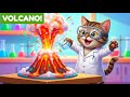 The Volcano Experiment That Got Out Of Hand Funny Cat Song For Kids