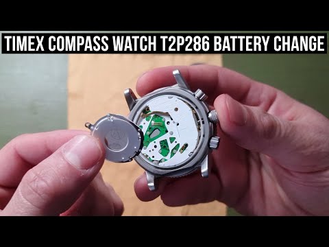 TIMEX Compass Watch T2P286 Battery Change