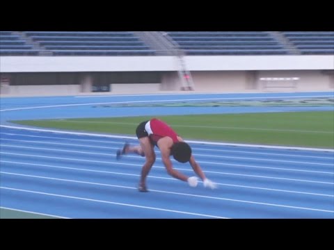 Guinness World Record broken for the fastest 100m run on all fours