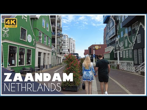 Walking Tour in Zaandam - Centrum - Stadshart - Intell hotels - shopping area / UHD 4k  🇳🇱