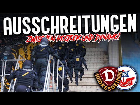 Ausschreitungen bei Hansa Rostock – Dynamo Dresden!