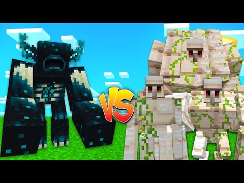 Mutant Warden vs ALL the IRON GOLEM in Minecraft