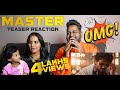Master Teaser REACTION | Malaysian Indian Couple | Thalapathy Vijay | Anirudh Lokesh Kanagaraj | 4K