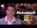 Mohabbath 8K 4K Video Song Anarkali Prithviraj Priyal Gor Shreya Ghoshal Vidyasagar