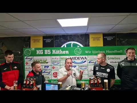 14.01.2023 Pressekonferenz HG Köthen - SV Hermsdorf - Mitteldeutsche Oberliga