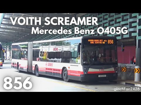 SCREAMING Voith MB O405G with Kickdowns! | TIB1043C on 856 [SMRT] (Retired)