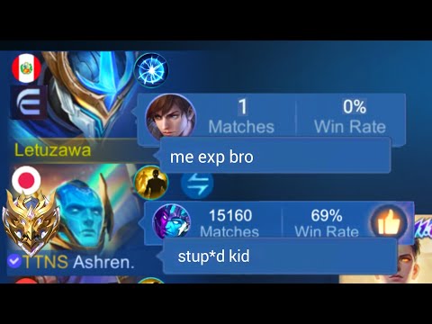PLAYING EXP LANE GUSION IN SOLO RANK GAME!!😂 (my team is mad at me)