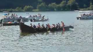 preview picture of video 'Nessie in Sunbury Cardboard Boat Regatta.MOV'