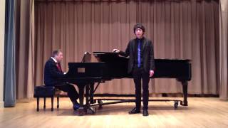 Clayton Matthews (tenor) sings "Weep you no more" by Roger Quilter