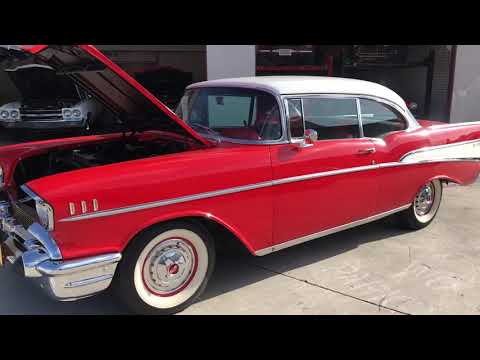 SOLD! 1957 Chevrolet Bel Air (walk around while running)