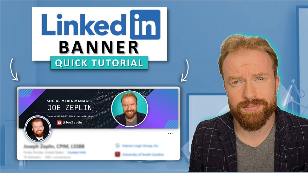 How to Create a LinkedIn Banner | Canva Tutorial | Free Templates