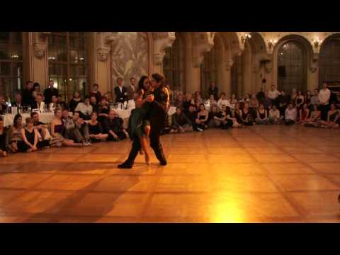  Adrian Veredice  and  Alejandra Hobert  are  dancing  to  a  nontraditional song  by  Astor Piazzolla  in  2011