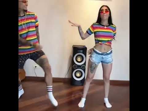 Dinho Alves dança com sua namorada MC mirela