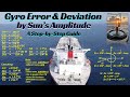Determine Gyro Error And Compass Deviation By Sun S Amplitude A Step By Step Guide