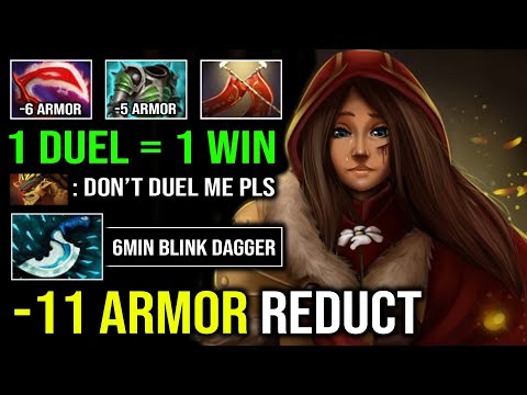 WTF 6Min Blink Dagger -11 Armor Reduction Max Desolator AC 1 Duel = 1 Win Solo Mid LC Dota 2