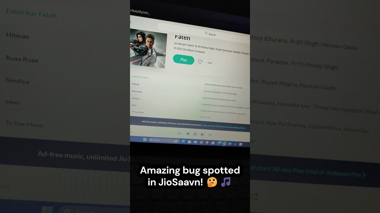 Download any songs for free🤯 #jiosaavn