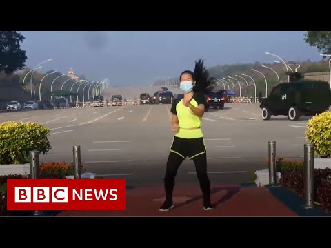 Myanmar fitness instructor accidentally captures coup unfolding - BBC News