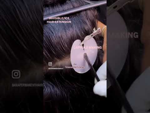 We introduce INVISIBLE/ICE GEL Hair Extension Guaranteed to Provide better service 7907018475